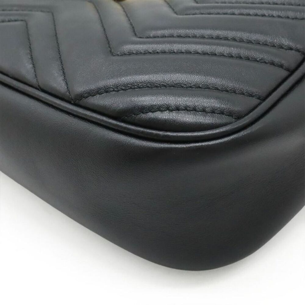 Pre Loved gucci Marmont Shoulder Bag Women black | black Shoulder Bags - Picture 3 of 8